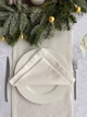 Салфетка белая 45 х 45 см из хлопкового жаккарда Giza 87 Christmas Fine Dining – белый - изображение 1