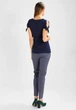 Футболка-блуза для вагітних та годування Sumu XS 9Fashion темно-синій - изображение 6