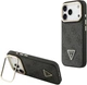 Etui Guess 4G PU Triangle Logo & Stand Camera Magsafe do Apple iPhone 17 Pro Black (3666339534417) - obraz 1