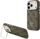 Etui Guess 4G PU Triangle Logo & Stand Camera Magsafe do Apple iPhone 17 Pro Max Brown (3666339534455) - obraz 1