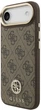 Панель Guess 4G Strass Logo & Big Strap Metal Buttons MagSafe для Apple iPhone Air Brown (3666339550967) - зображення 2