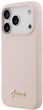 Чохол Guess Silicone Script Metal Logo MagSafe для Apple iPhone 17 Pro Pink (3666339553081) - зображення 2