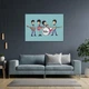 Інтер'єрна картина Бітлз, карикатура, Beatles, 60×85 см (id0892) - зображення 8
