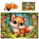 Пазлы с мягкой игрушкой De.tail. Лисенок 260 деталей De.tail DT200-12 - изображение 3