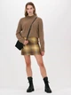 Юбка мини зимняя прямая женская Tommy Hilfiger 161538447 12 Коричневая (1159778012) - изображение 4