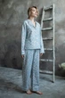 Пижамный костюм из фланели с брюками Blue Stars (XL) - изображение 2