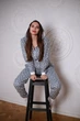 Жіноча піжама з кишенею на пoпі, Зірочки uwest, кігурумі (пожама) Mimi Pijamoni, Cвітло-сіра, Розмір S - зображення 6