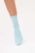 Женские хлопковые носки в рубчик Giulia WS3 FASHION 060 36/40 голубые Blue pastel turquoise классические, удобные - изображение 3