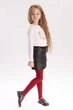 Классические детские колготки Giulia KETTY 40 128/134 Red-granato, цветные колготки для девочек - изображение 3