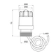 Сервопривід Thermo Alliance Standart M30x1,5 SD347 - зображення 2