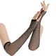 Мітенки в сіточку довгі зі стразами honey fashion accessories s/m/l чорні (30к038) - изображение 4