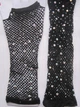 Мітенки в сіточку довгі зі стразами honey fashion accessories s/m/l чорні (30к038) - изображение 7