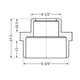 Ніпель Thermo Alliance Standart 1/2"х3/4" ЗР SD4081520 - зображення 2