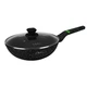 Сковорода антипригарна з кришкою VENEZIA BOLLIRE 28 см WOK - изображение 1