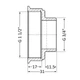 Перехідник Thermo Alliance Standart 1 1/2"х3/4" ВЗ SD4094020 - зображення 2