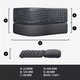 Клавіатура Logitech ERGO K860 for Business Bluetooth/Wireless UA Black (920-010352) - изображение 12