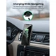 Крепление для телефонов UGREEN LP130 Gravity Drive Air Vent Mount Phone Holder Deep Black (40907) - изображение 3