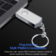 Флеш-накопитель крутящий USB 3.0 SEUNO Metal Drive 2 ТБ металлический корпус для ПК ноутбука и хранения архивов (GS807) - изображение 5