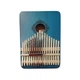 Калимба с резонатором Kalimba на 17 язычков Ручное фортепиано Синий с Узором K-17-14S - изображение 3