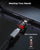 Адаптер Rixmie USB C to USB C Data Blocker, 240Вт, PD, red - изображение 6