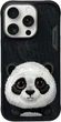 Etui plecki Nimmy Big Eyed Pet 2.0 Panda do Apple iPhone 16 Pro Max Black (6971080319778) - obraz 1