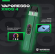 Pod-система Vaporesso XROS 4 Green под-система Вапорессо ХРОС 4 вейп 30 Вт 1000 мАч 3 мл зелёный ,алюминиевый сплав - изображение 5