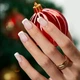 Гелеві тіпси для нарощування з французьким манікюром Soft Gel матові Квадрат S 150 шт молочно-білі (410) - зображення 5