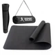 Коврик для йоги и фитнеса + чехол (йога мат, каремат спортивный) OSPORT Yoga Pro 3мм (OF-0089) Черный - изображение 1