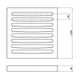 Колосниковая решетка чугунная Thermo Alliance 250x250 для твердотопливных котлов (SD00043146) - изображение 2