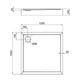 Душевой поддон Qtap Tern 301112 100x100x12 см + сифон - изображение 2