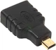 Adapter PowerPlant HDMI - micro-HDMI F/M Black (9990000810055) - obraz 1