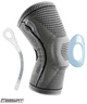 Бандаж (наколенник) EasyFit EF-0079-S ортопедический для коленного сустава с ребрами жесткости и силиконовой вставкой (серый), Размер S - изображение 1