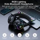 Навушники ONIKUMA Bluetooth Gaming CAT with LED B90 Pink - изображение 10