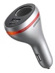 Автомобильное зарядное устройство UGREEN CD204 Car Charger with Dual USB Ports Single Extension Socket (60712) - изображение 1