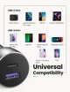 Автомобильное зарядное устройство UGREEN CD213 42.5W Car Charger Alu Case Dark Blue (60980) - изображение 4