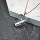 Кулон Swarovski лебедь на цепочке медицинская сталь родий (x212-1) - изображение 1