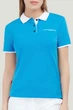 Жіноче поло з бавовни Marc & Andre 50(2XL) Блакитний (129270) - зображення 1