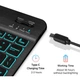 Чехол с Bluetooth - клавиатурой Magnet Flip Cover для Lenovo Tab TB311XU 10.1" 2025 с RGB подсветкой и мышкой black - изображение 4