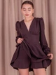Ошатне коротке плаття-шорти FirstWoman XS шоколадний 43436304 - зображення 2