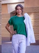 Шовкова футболка під піджак FashionYouWant L зелений 43450182 - зображення 1