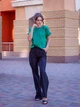 Шовкова футболка під піджак FashionYouWant L зелений 43450182 - зображення 3
