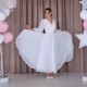 Шифонова біла сукня FashionYouWant XL білий 43247457 - зображення 5