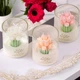 Свічка ароматична у склянці Tulip bouquet біла - зображення 2