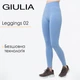 Бесшовные легинсы женские из микрофибры Giulia LEGGINGS 02 L/XL Blue-lacecap hydrangea, облегающие, дышащие, для фитнеса и бега - изображение 1