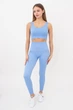Легінси жіночі спортивні в рубчик з моделювальним швом Giulia LEGGINGS RIB L/XL Blue-lacecap hydrangea, лосини в рубчик з ефектом пуш-ап - зображення 5