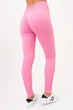 Леггинсы женские спортивные в рубчике с моделью Giulia LEGGINGS RIB L/XL Pink-rosa pink, Спортивные лосины с пуш апом - изображение 3