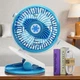 Вентилятор Moltis Mini Fan WX настольный 5 Вт аккумуляторный 1000 mAh на прищепке синий (3OS6) - изображение 1