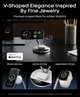 Беспроводное зарядное устройство Anker Prime MagSafe 3-in-1 Qi2 25W Smart Display with TEC Active Cooling для iPhone 17-12 Series White - изображение 7