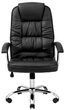 Офисное, компьютерное кресло Infinito Premium Comfort Black с механизмом качания TILT и хромированной крестовиной (до 120 кг) - изображение 1