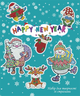 Алмазна мозаїка Набір для творчості зі стразами новорічні наклейки Happy New Year Н. Журавльов - зображення 4